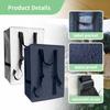 Large Foldable Shoulder Storage Backpack Heavy Duty Moving Bag For Dorm Travel Camping Clothes Organizer Easy To Carry Store