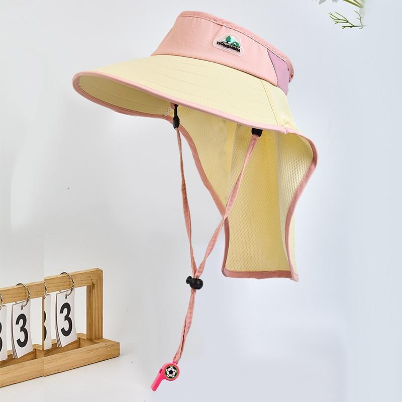 Big brim sun hat sun hat UV protection children's hat girls summer baby boy empty top sun hat