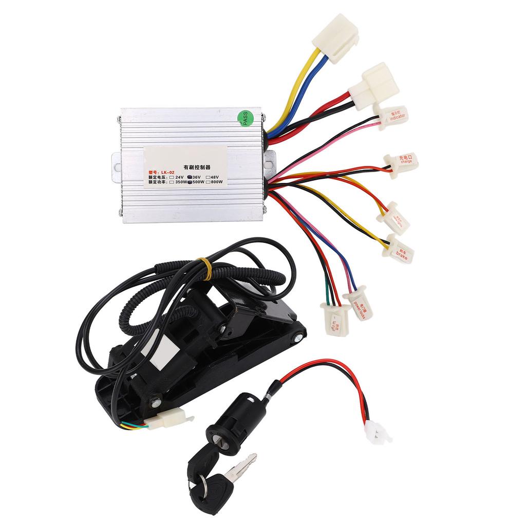 Brush Speed Motor Controller 36V 500w Electric Bike Conversion Controller Kit for Electric Bike Motorcycle Tricycle