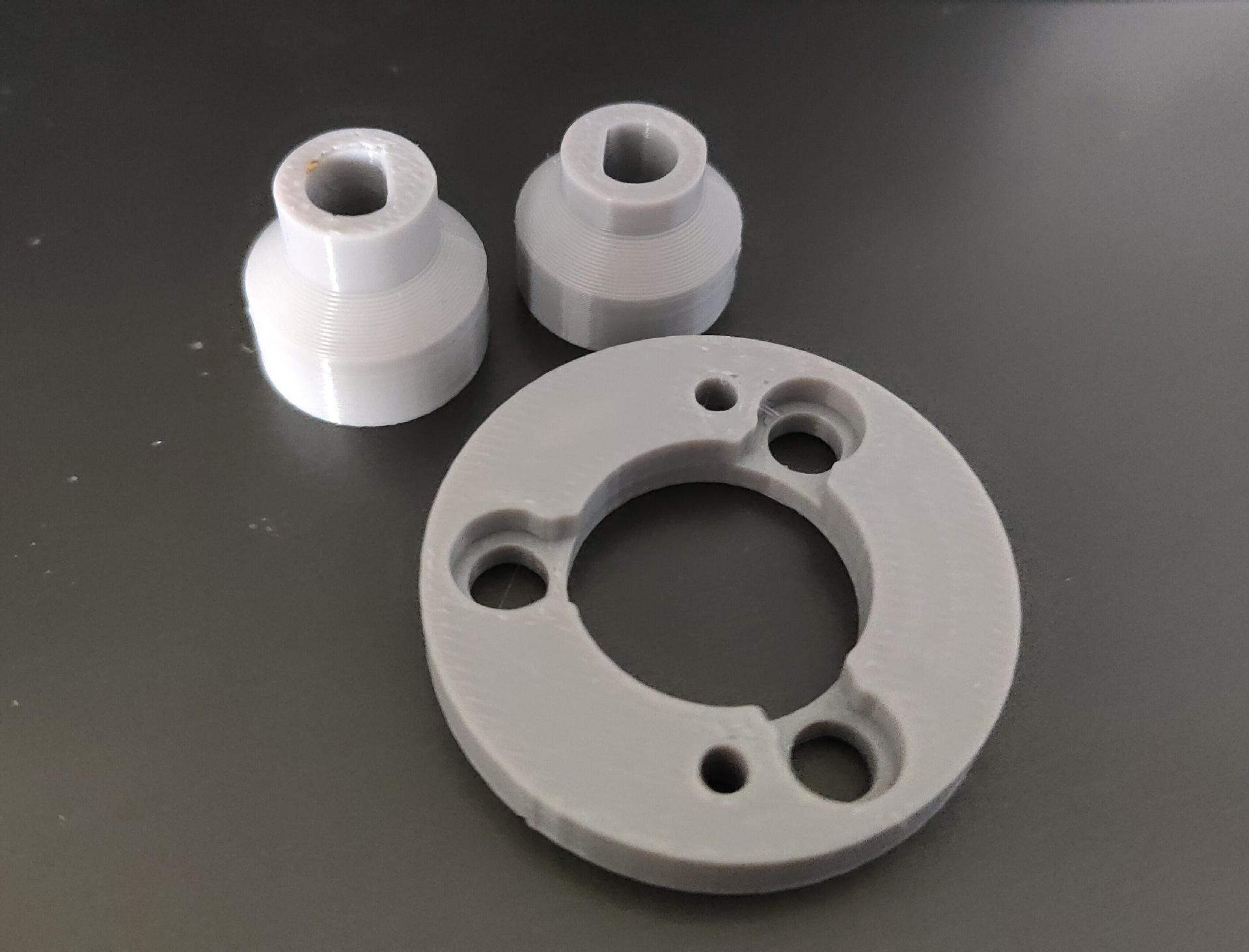 

555 Pump Non-Destructive Parts with Screws for 3525 Brushless Motors - 3D Printed Aluminum Eccentric Wheel