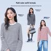 MINISO Women's Striped Cotton Long-Sleeve T-Shirt
