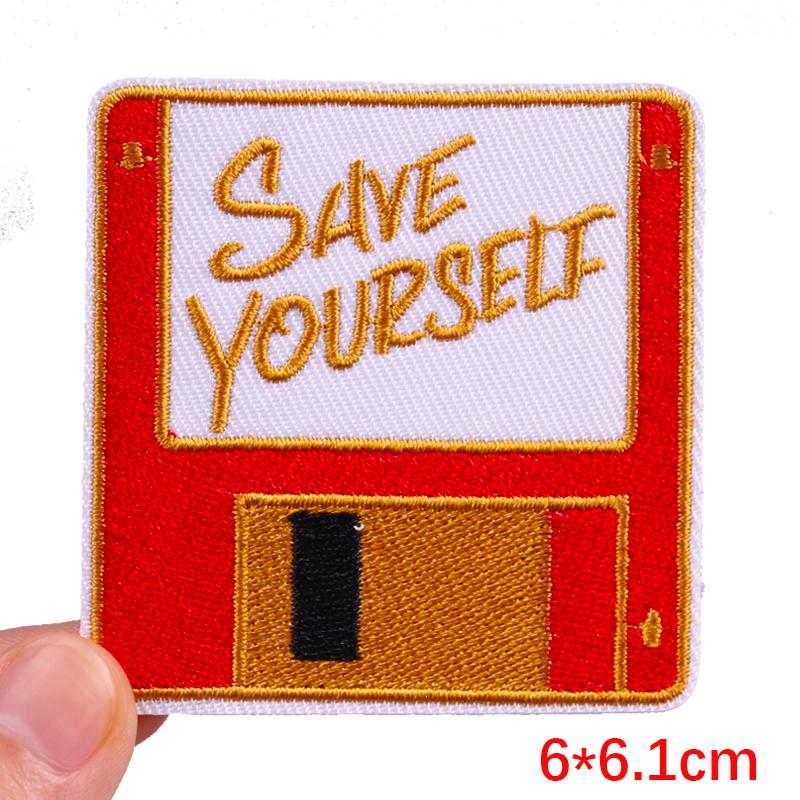 Cartoon /Band Aid Love Embroidery Patch Jeans Sewing Applique Iron On Patches For Clothing Rainbow Letter Patches On Clothes Diy 
