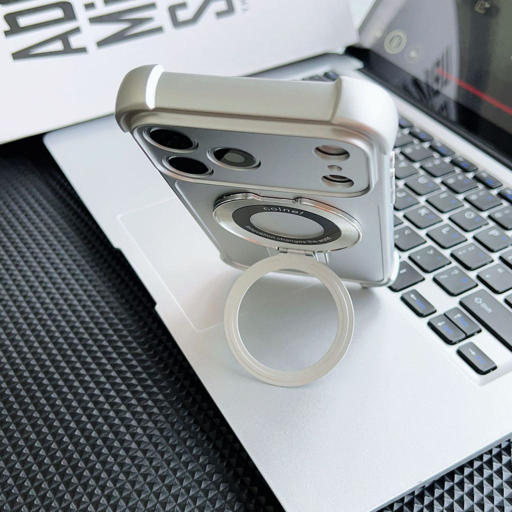 Applicable to iPhone17Pro mobile phone case, 17 large windows in seconds, Apple 16 magnetic suction bracket, four corners anti-drop shell