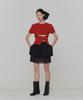 Amomento Sheer Layered Skirt_Black