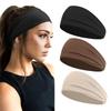 1pc Sports Headbands-Wide Elastic Hair Bands for Running,Soft Stretchy Breathable Fabric, All-Season Comfort,Yoga Accessories
