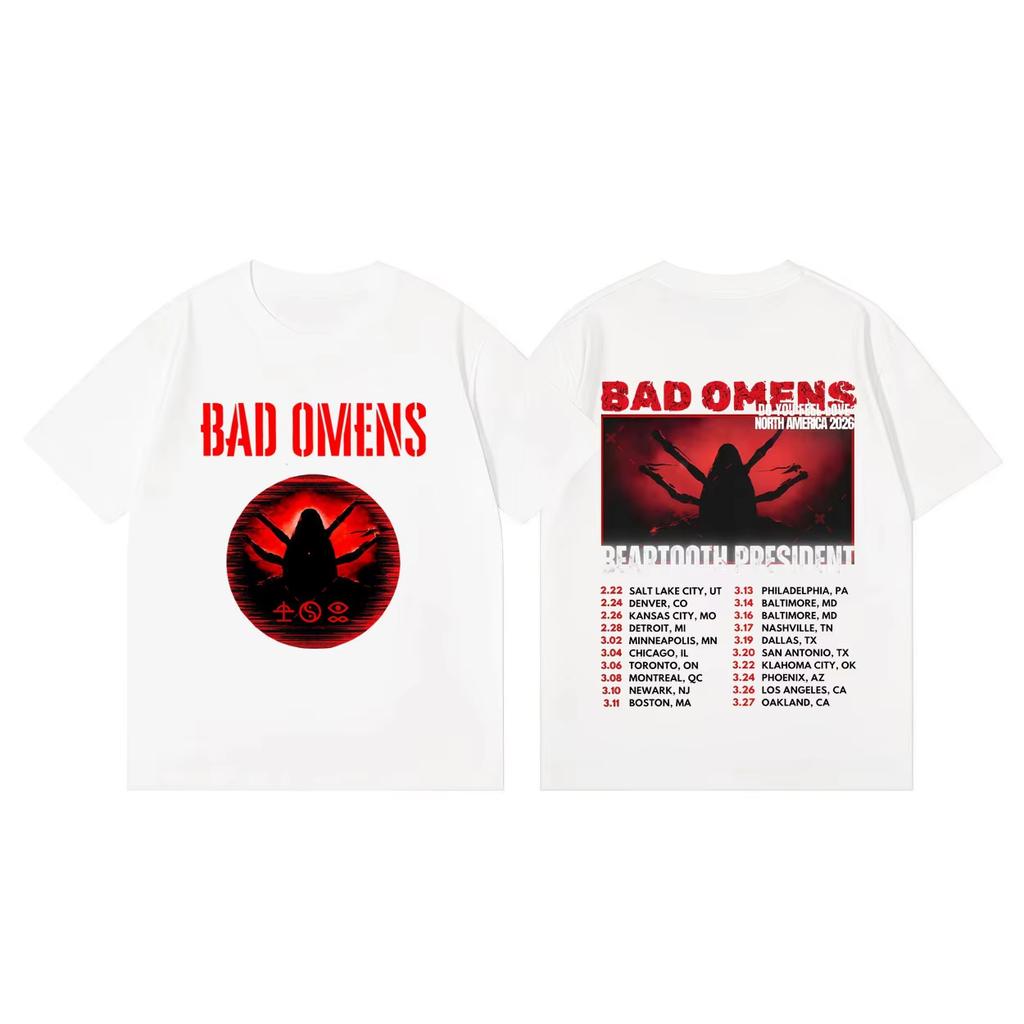 Bad OUnisexs Do You Feel Love Tour 2026 Tshirt Unisex and Women Summer Gothic Clothing Fashion Hiphop Round Neck Short Sleeved Top