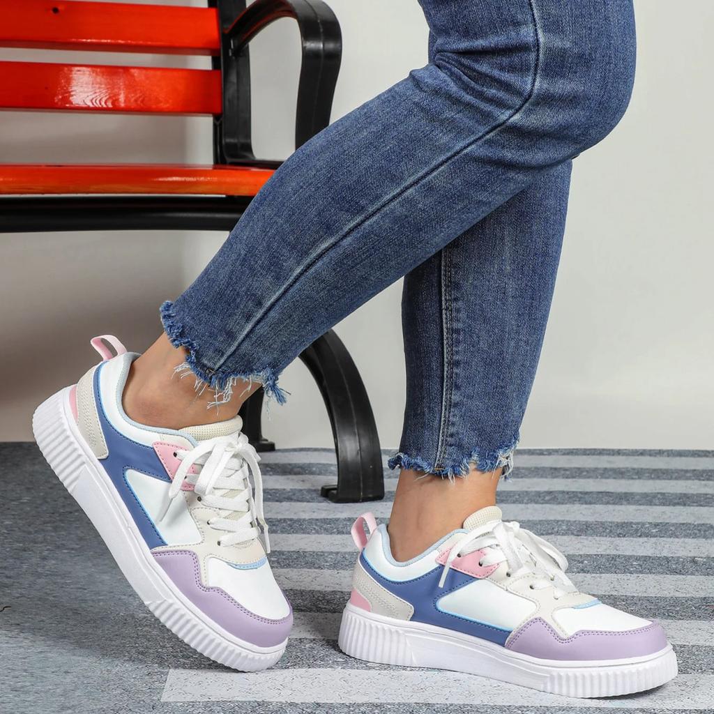 White Shoes Fashion Board Shoes for Women Fashion Casual Walking Shoes Men Leisure Sneakers PU Leather Trainers Waterproof