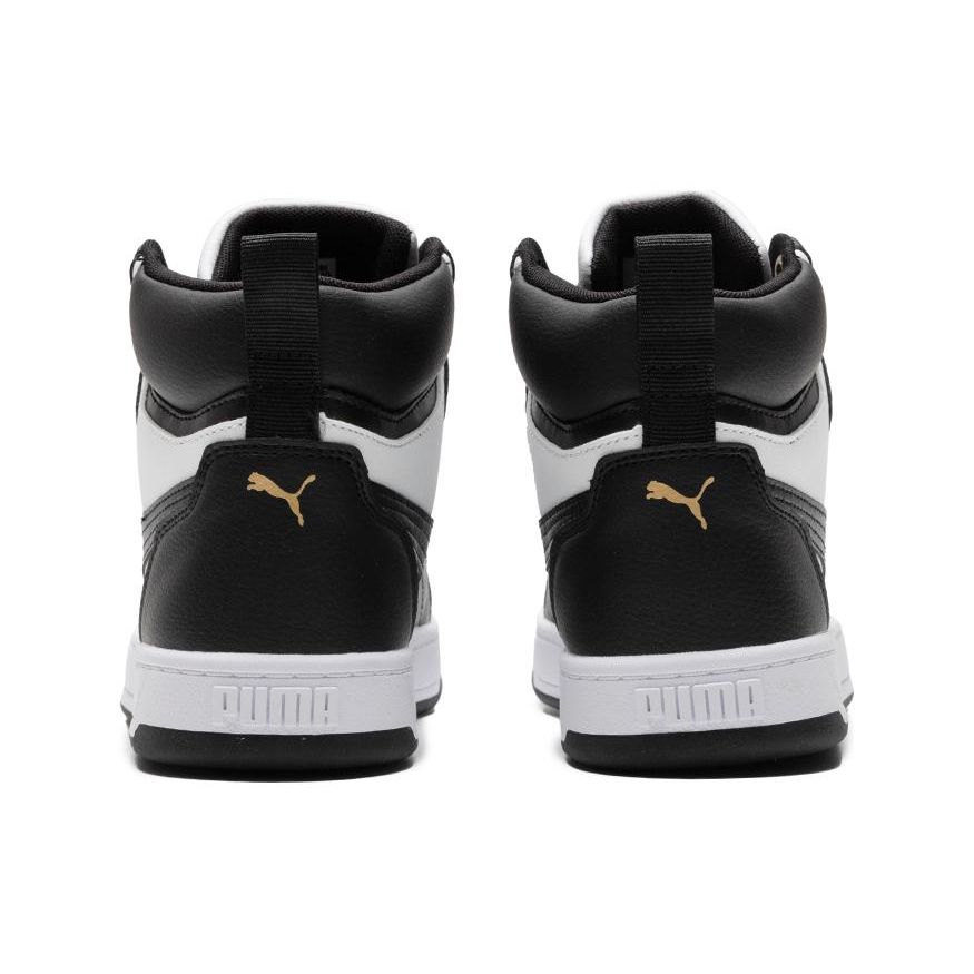 Puma Caven Mid Comfortable Versatile Durable Lightweight High-Top Skate Shoes Unisex Sneakers White Black 392291-12