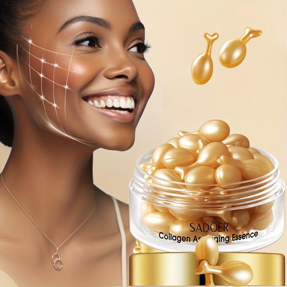 30pcs Collagen Cream Moisturizing Hydrating  Capsule Essence Anti-aging Facial Moisturizing Brightening Firming Facial Essence Skincare