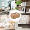 Facial Tissue Holder Faux Woodgrain Tissue Box Stylish Elegant Multi-purpose Tissue Box Covers For Bathroom Bedroom Dinner Table