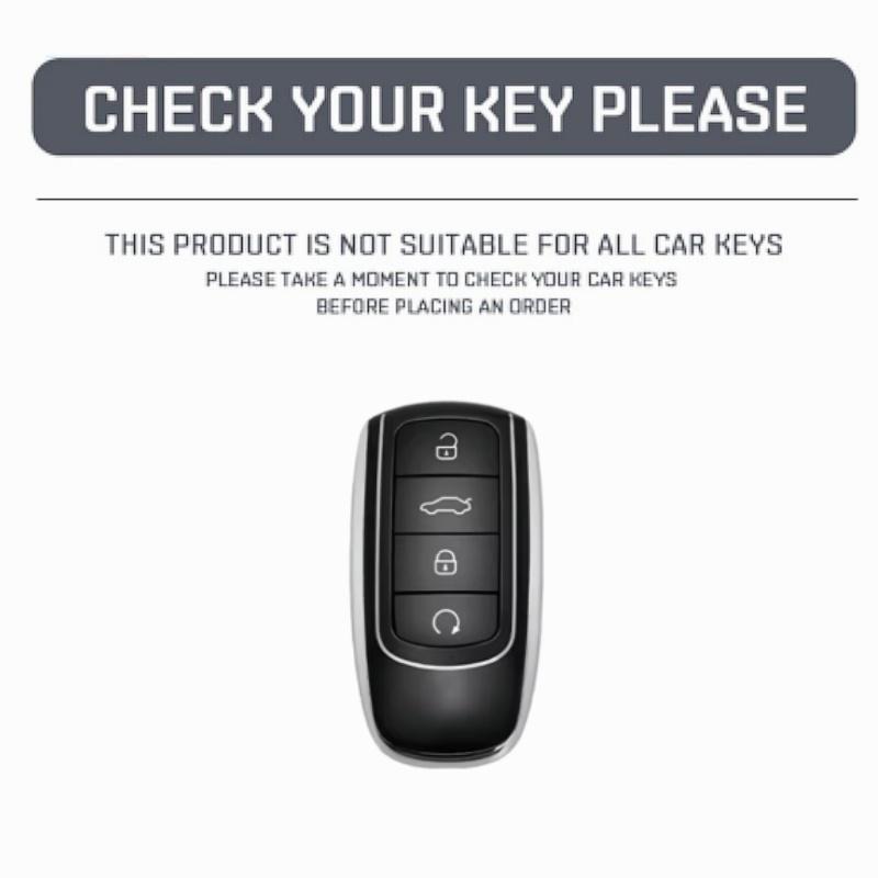 4 Buttons TPU Leather For Chery Tiggo 8 Pro Tiggo 8plus New 5 Plus 7pro Car Smart Key Case Cover Shell Bag Protector