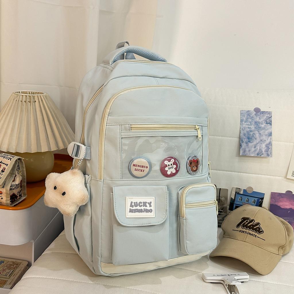 Schulrucksack hoher Wert Dopamin süßes Mädchen Rucksack Koreanischer ins College-Stil Mehrfachteilig Grund- und Sekundarschüler Rucksack