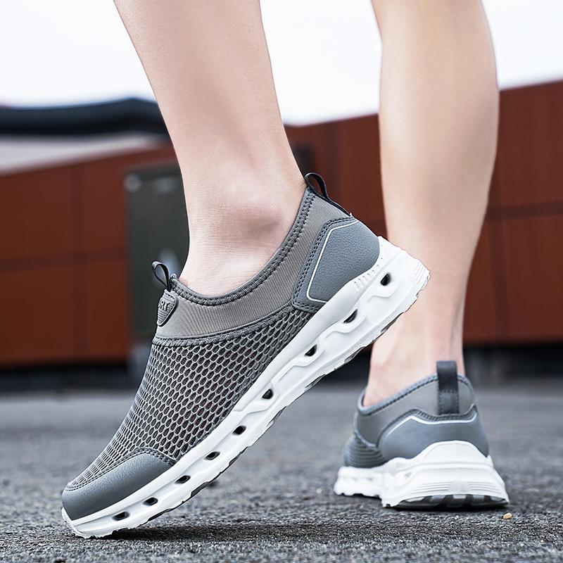 36-48Unisex Sport Shoes End Hollow Mesh Sports Casual Shoes Involved Outdoor Shoes Large Size Women's Shoes