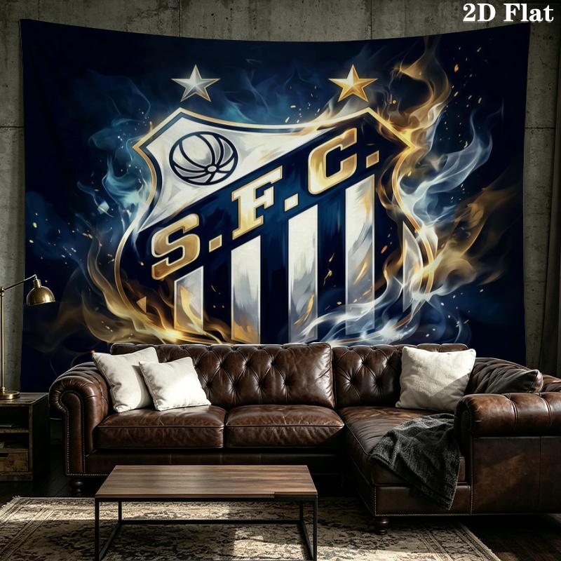 Santos FC Printed Tapestry – Wall Hanging for Bedrooms, Dorms, and Home Decor
