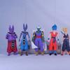 8Pcs/Set Anime Dragon Ball Z Son Goku Trunks Beerus Majin Buu Action Figure Vegeta Piccolo Son Gohan Super Saiyan Model Doll Toy
