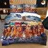 Anime 3D-Dragon-Ball Pattern Bedding Set Pillowcases 2/3pcs Duvet Cover Kids Teen Bedroom All Season Decorative Bed Set