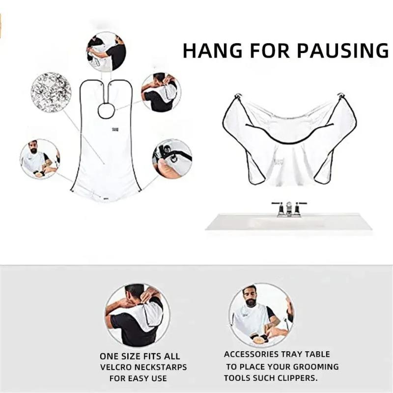 1/3/5PCS Male Beard Catcher Apron Shaving Cape Bib Hair Clean Shaver Grooming Protector for Men Bathroom Shaving Tool Gift