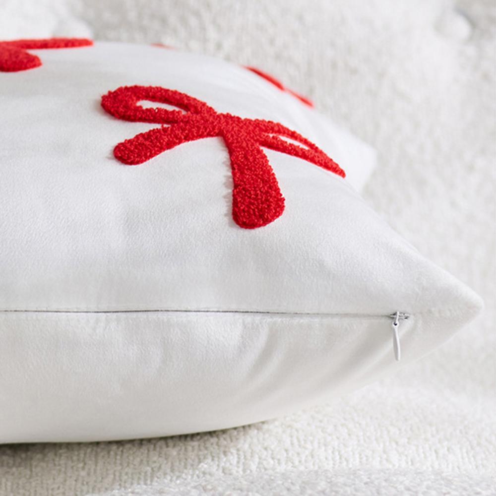 30x50/45x45cm Velvet Sofa Pillowcase Cojines Bowknot Cute Solid Color Pillow Cover Headboard Cushion Covers Decoration Home