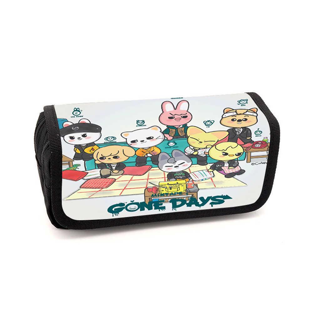 Cute Cartoon Animal Multi-Layer Pencil Case - Large Capacity, Portable Stationery Box for Students