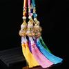 Gold Foil Double Tassel Gourd Rearview Mirror Ornament E18