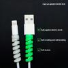 7pcs Silicone Cable Protectors-Durable,Flexible Spiral USB Cord Savers for Home & Office Use,Charger,Cable Cover,Office Desk
