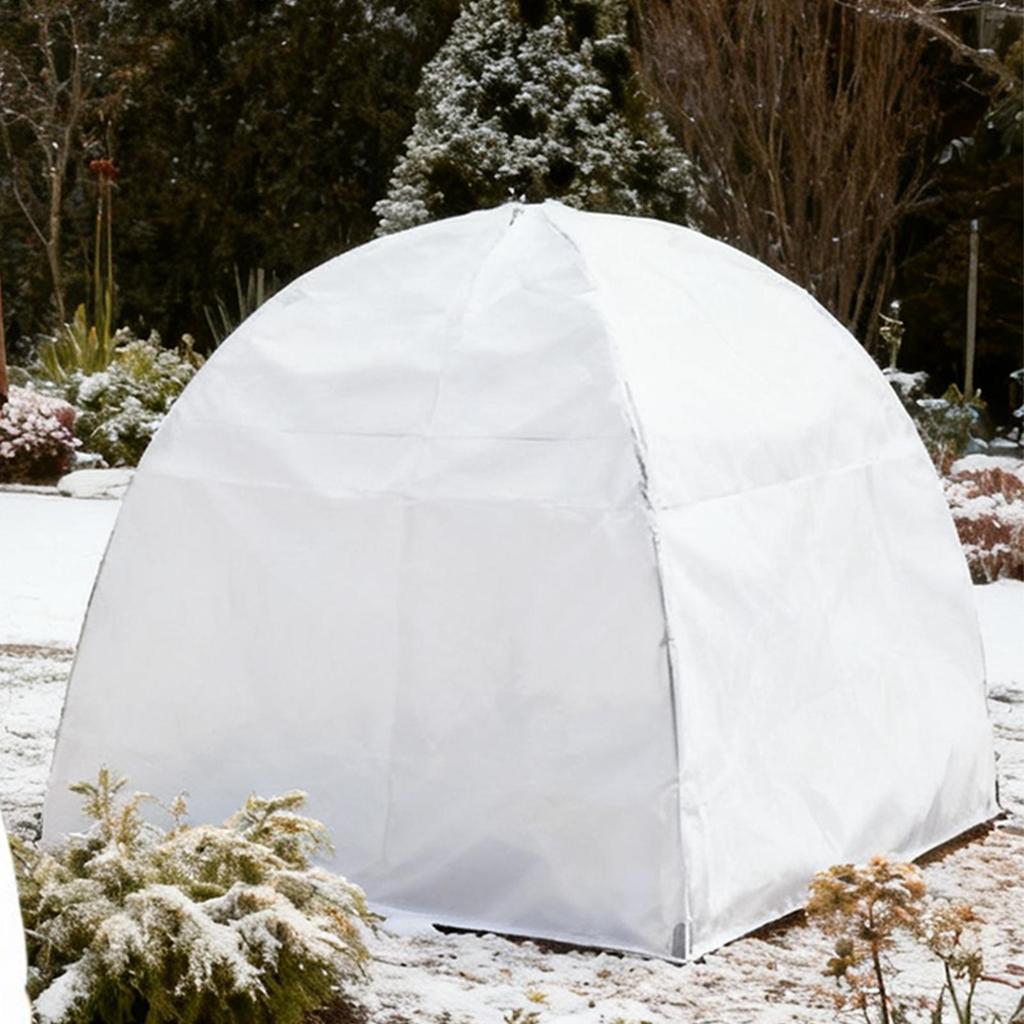 2pcs Plant Cover Anti-freeze Cover Non-woven Plant Frost Protection Tent Plant Winter Cold Cover Greenhouse Breathable Guard
