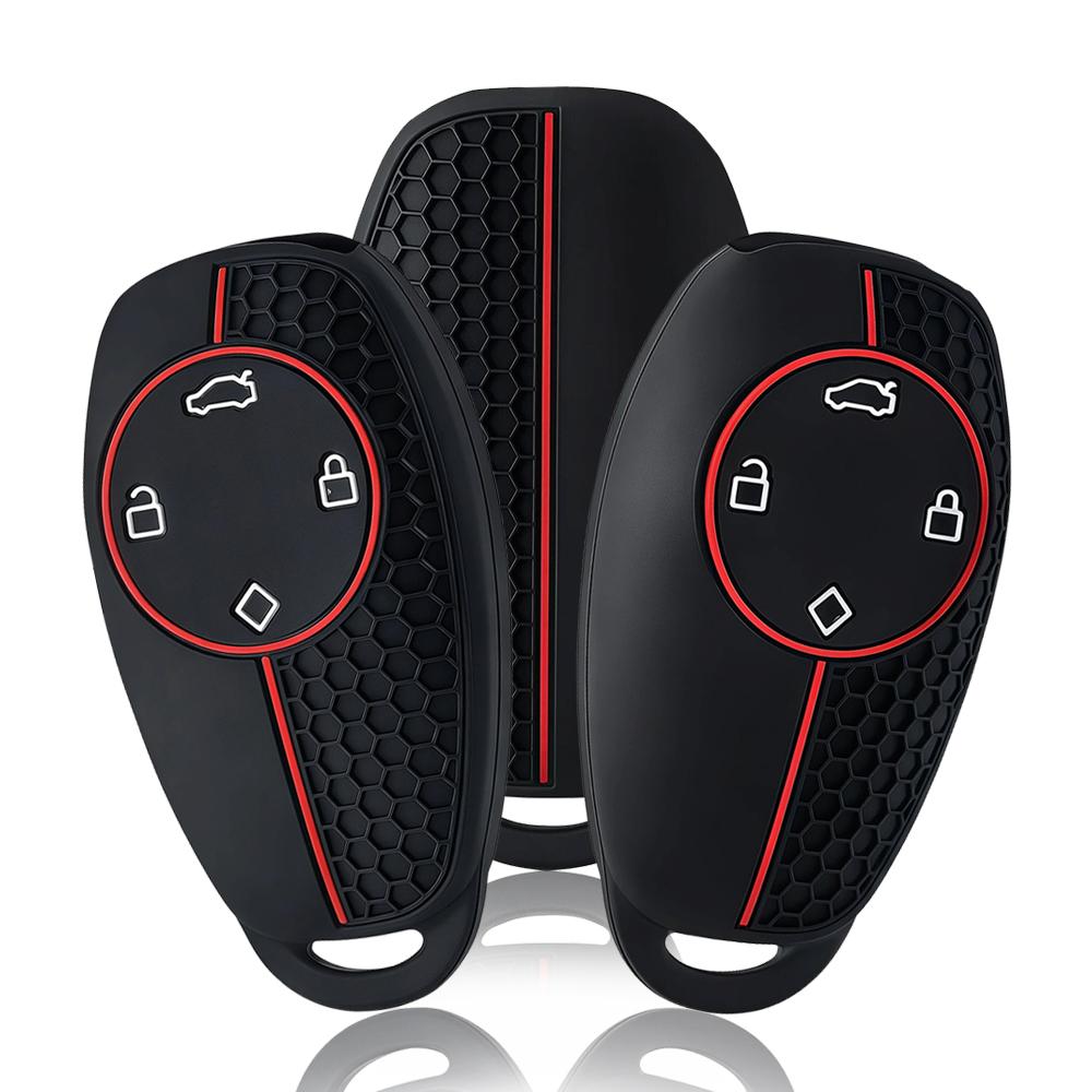 Silicone car key cover case shell holder for leapmotor t03 s01 c11 4button key car accessories