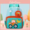 School Bag Kids With Cartoon Car Prints And Star Decor For Daily Kindergarten
