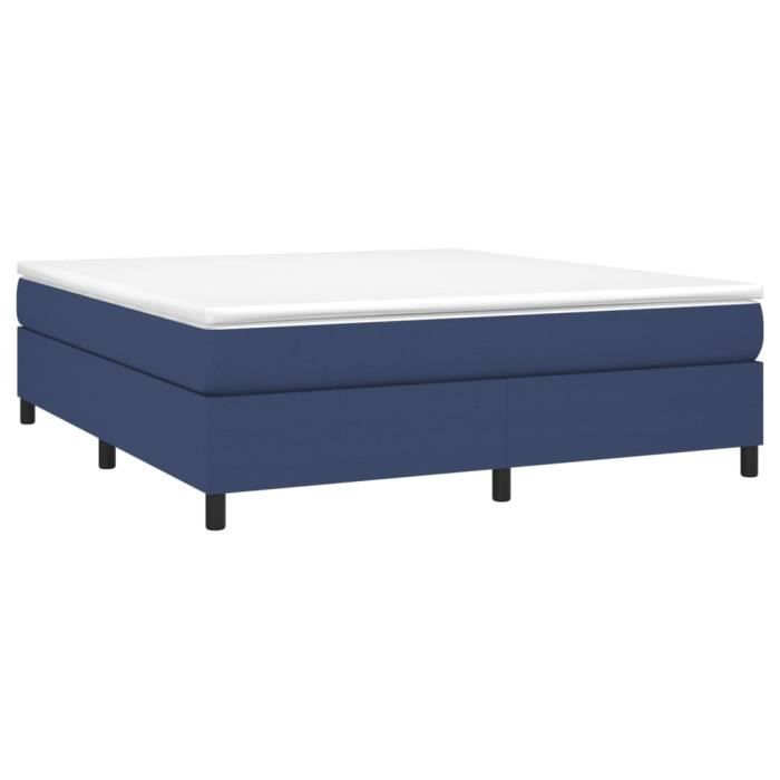 VidaXL Sommier à ressorts de lit Bleu 180x200 cm Tissu3120884