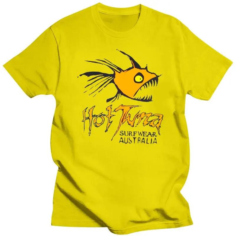 

Hot Tuna Print 100% Cotton High Quality Fashion Trend 2024 New Spring Summer Men Graphic T Shirts 4XL