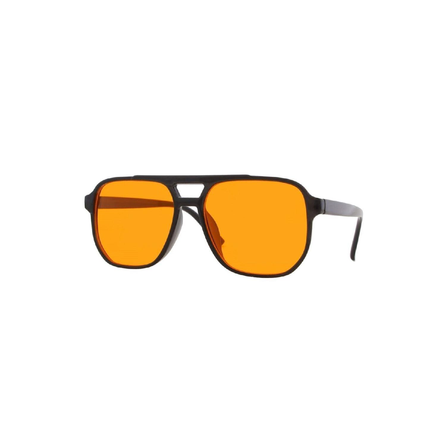 

Модні легкі сонцезахисні окуляри унісекс Hector Orange Black чорний