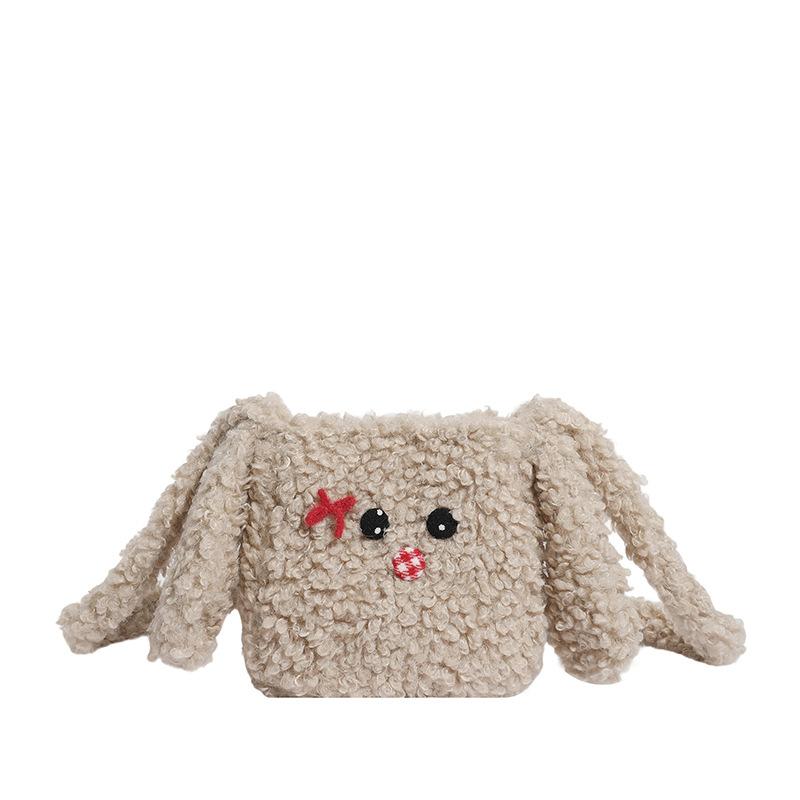 

2025 new autumn and winter cute cartoon niche design hair bag women s large-capacity versatile casual shoulder messenger bag хаки