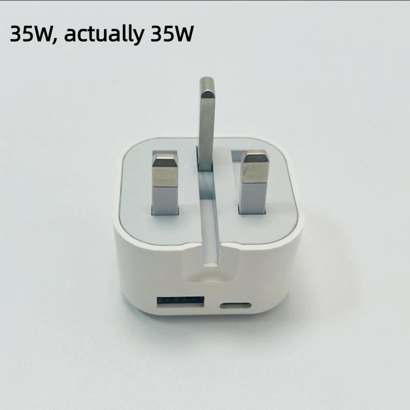 1Pcs Super Fast Quick Charging USB C Charger 20W 35W For Phone 13 14 15 16 S24 S23 Compatible With UK GB AC Home Travel
