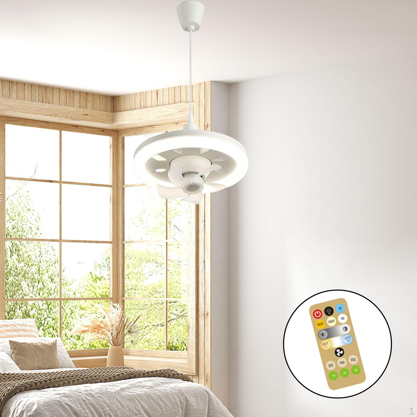 

Ceiling Fan Light with E27 Modern Pendant Lights Lighting Lamp for 60W with 1m Wire
