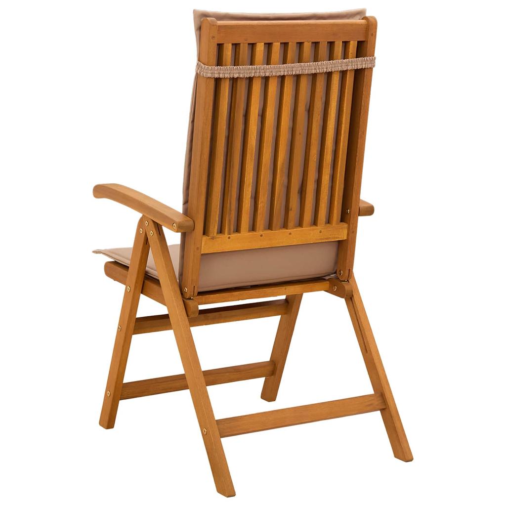 Garden Recliners 6 pcs Natural Solid Acacia Wood