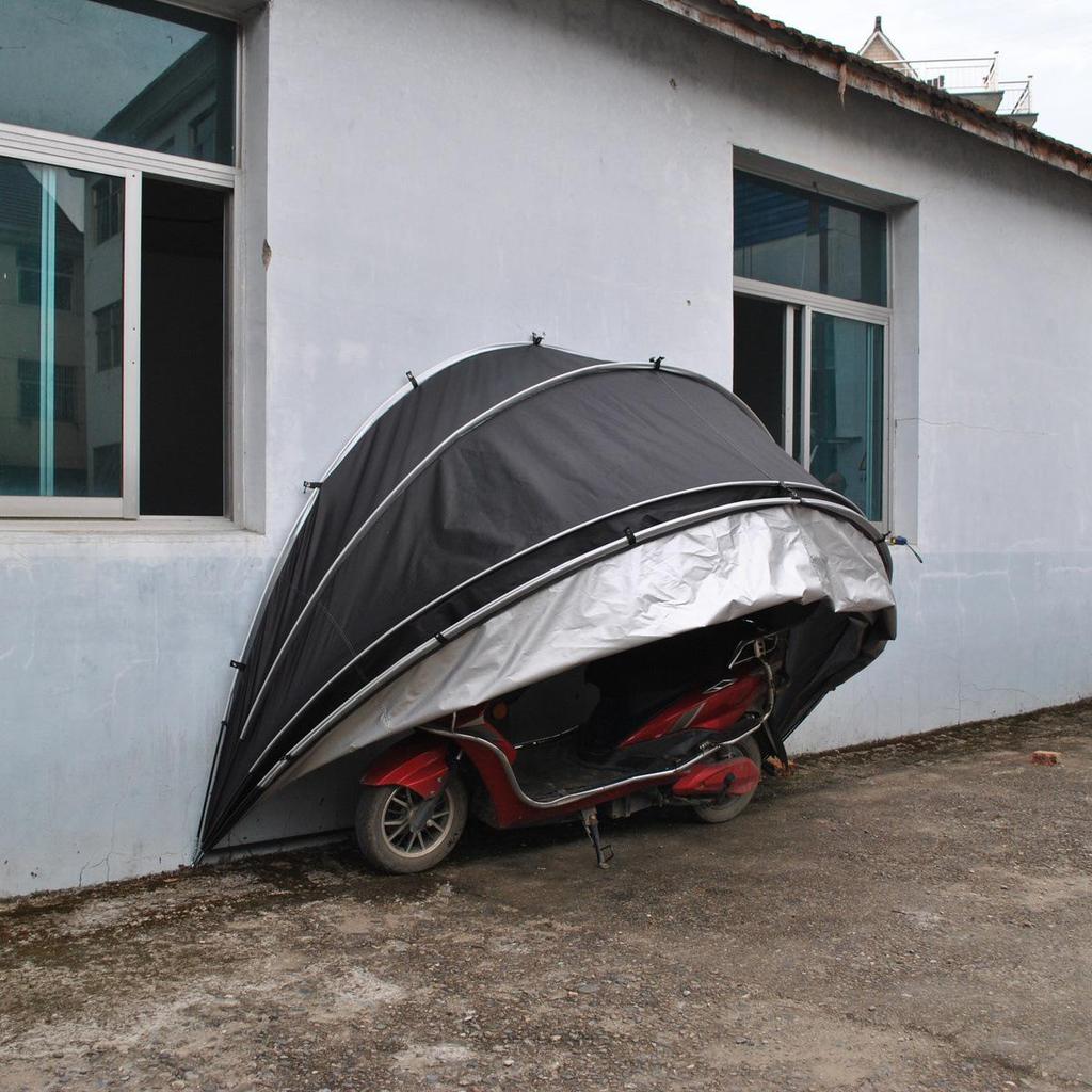 Portable Outdoor Bike & Motorcycle Tent - Rainproof, Dustproof, Multifunctional Storage Shed