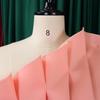 Sexy High Waist Pleated Off Shoulder Evening Dress for Plus Size Women Summer Party Gown