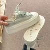 Thin breathable thick-soled heightening canvas shoes women's new summer embroidered versatile casual shoes