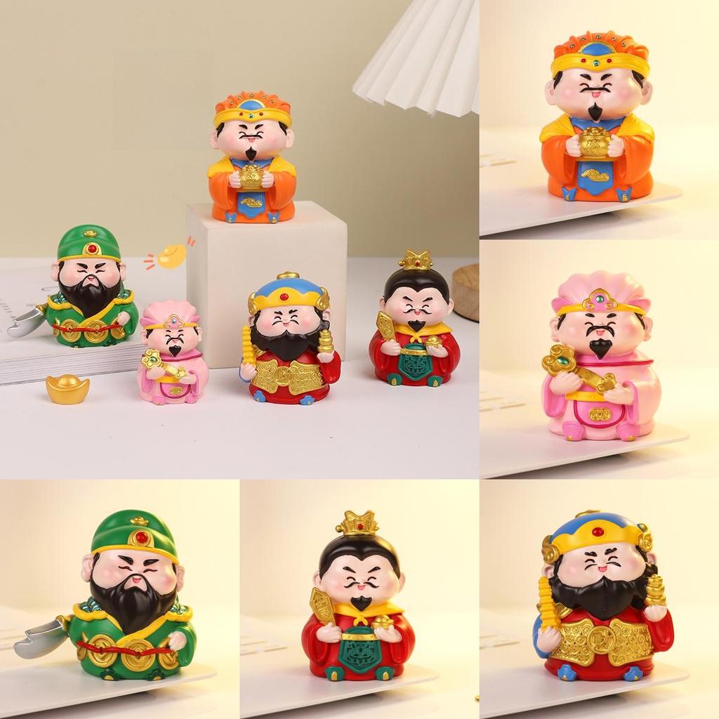 Mythology Wealth God Resin Car Decor Feng Shui Gift For Prosperity And Good Fortune
