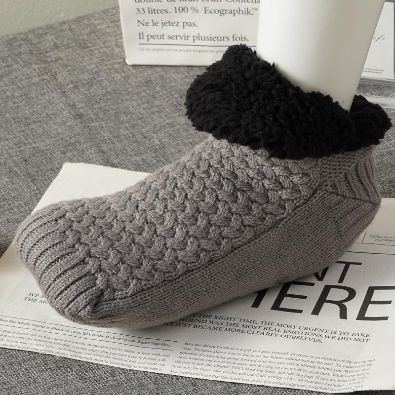 Super Warm Winter Non-slip Floor Socks Women Men Snow Socks Sleep Carpet Socks lady Slippers Socks Velvet Boot Unsiex Home Wear