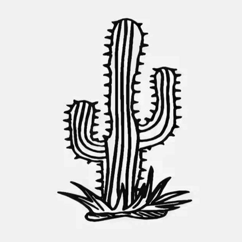 Desert Adventure Vinyl Car Stickers Waterproof for SUV Truck Bumper Fender - Cactus Off-Road Auto Body Decor Accessories