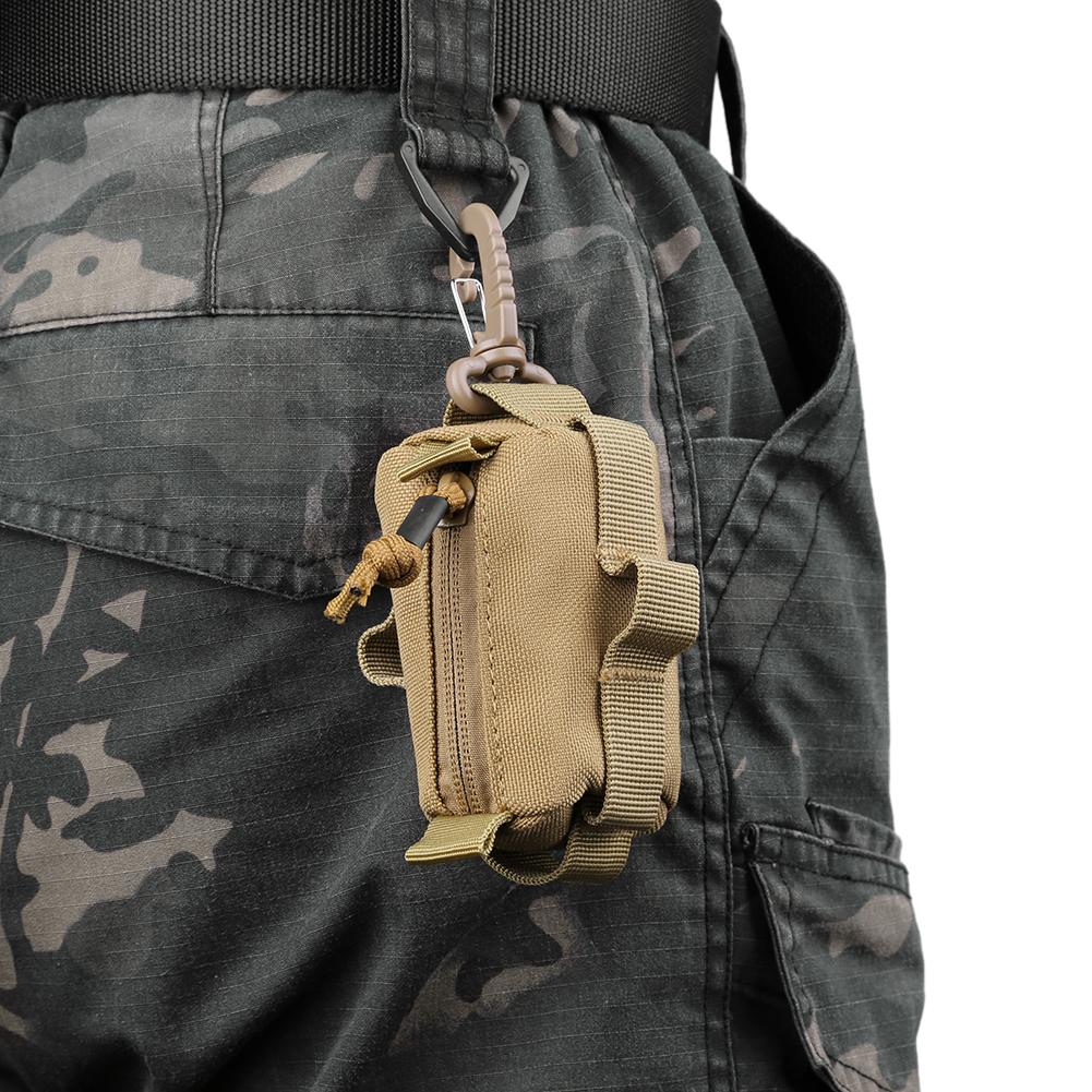 Outdoor Buckle Bag Military Tactical EDC Pouch Small Tools Bag Portable Key Card Holder Wallet Pouch Outdoor Hunting Waist Bags