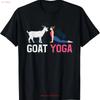 Funny Goat Unisex Yoga Favorite Animal Farmer Yogi Pose T Shirt Vintage Stylish Casual Fashion Unisex Breathable Graphic