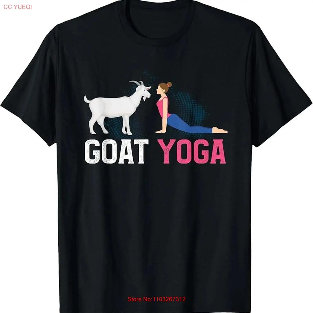 Funny Goat Unisex Yoga Favorite Animal Farmer Yogi Pose T Shirt Vintage Stylish Casual Fashion Unisex Breathable Graphic
