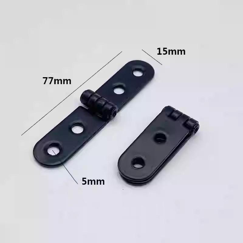 180 Graders 4 st Vikbar Gångjärnsflik Skruvmonterade Gångjärn för Symaskinskåp Rundad Hörnbuffert Gångjärn Möbelbeslag