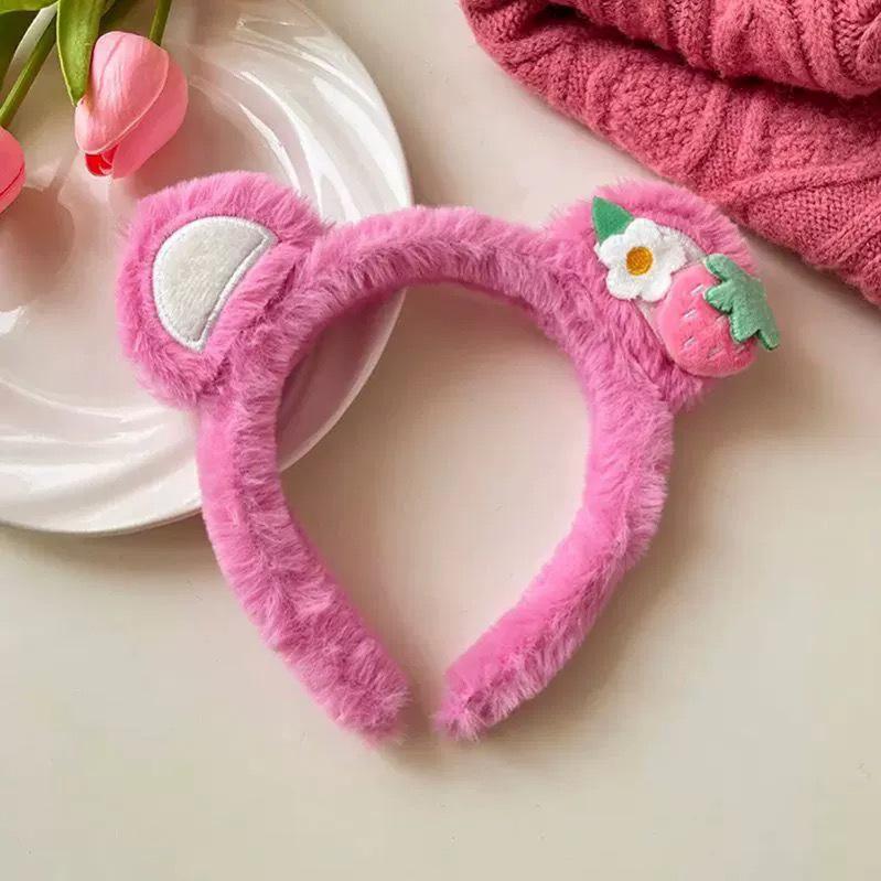 Cartoon Plush Headband: Cute Hair Accessory for Women & Kids, Perfect for Face Washing