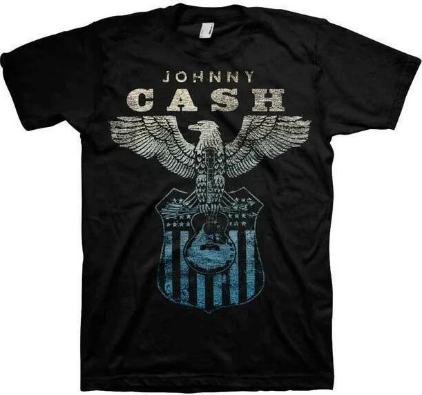 Johnny Cash Eagle Guitar T-Shirt | Country Rockabilly Rock & Roll Music Tee XXXL