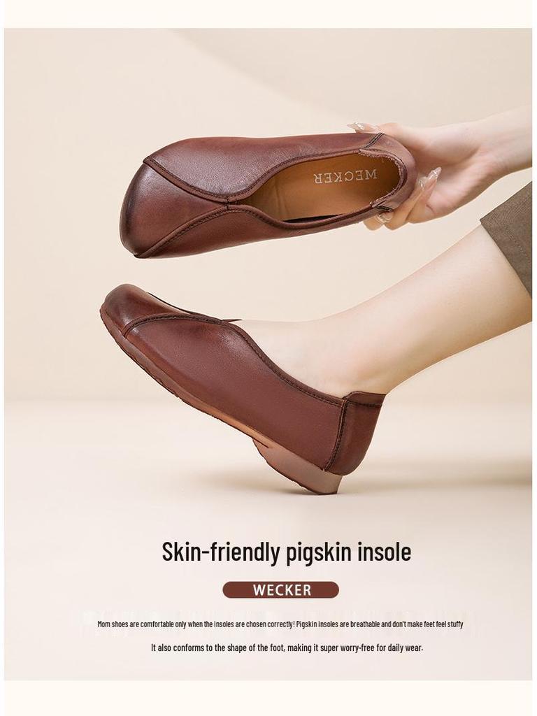 Women's Chunky Heel Pointed Toe Low Heel Commuter Shoes - Versatile Autumn Flats