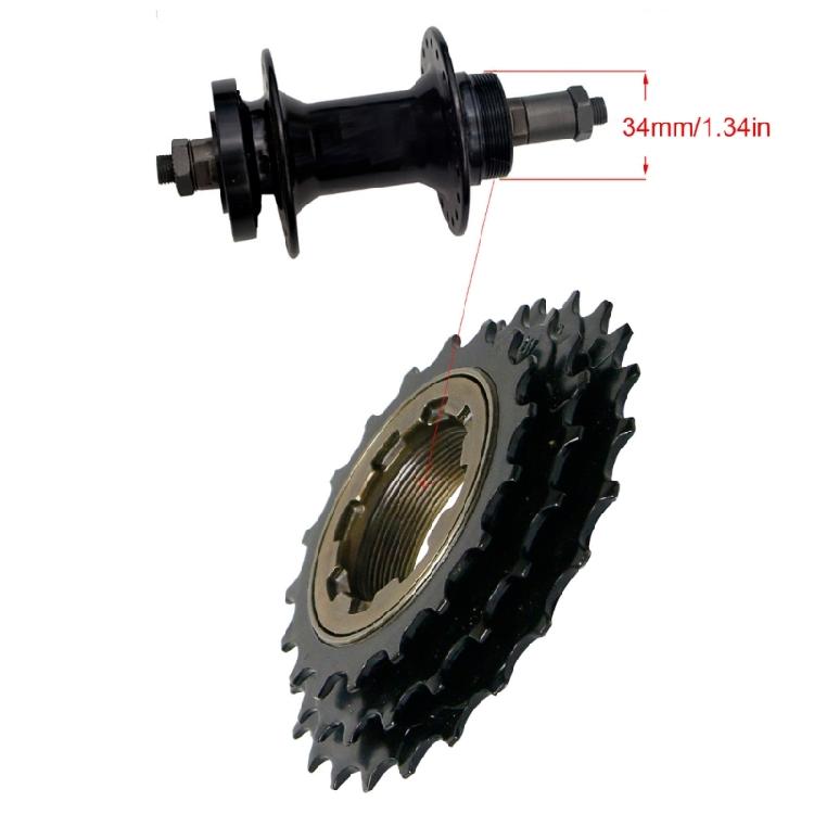 Bicycles Freewheels Cassettes Sprocket Teeth 3 Speed Freewheels Replacement Screw On Flywheel Cycling 3 Speed Cassettes