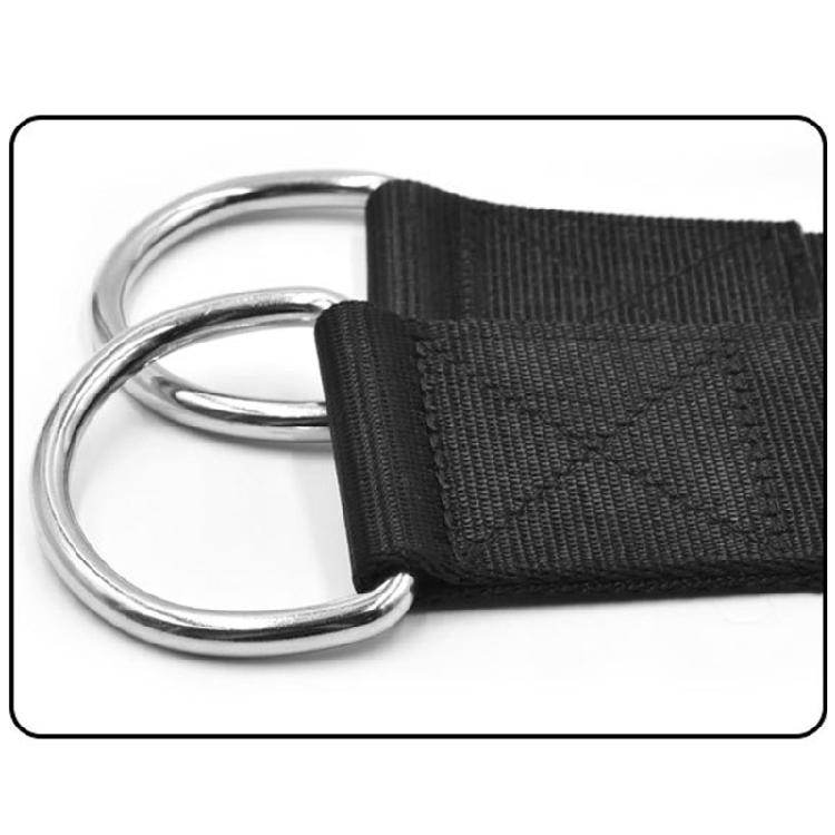 Dumbbell Barbell Rope Handle Strap Rope 150lbs Bearings Load Hanging T-bar Strap